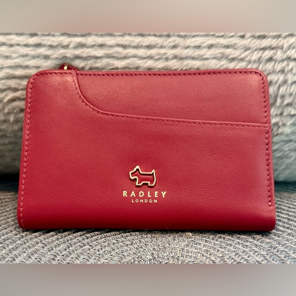 Radley London Red Leather Wallet NWOT